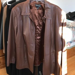 Genuine leather Style & Co. Jacket